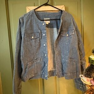 Christopher & Banks Denim Blue Jean Jacket